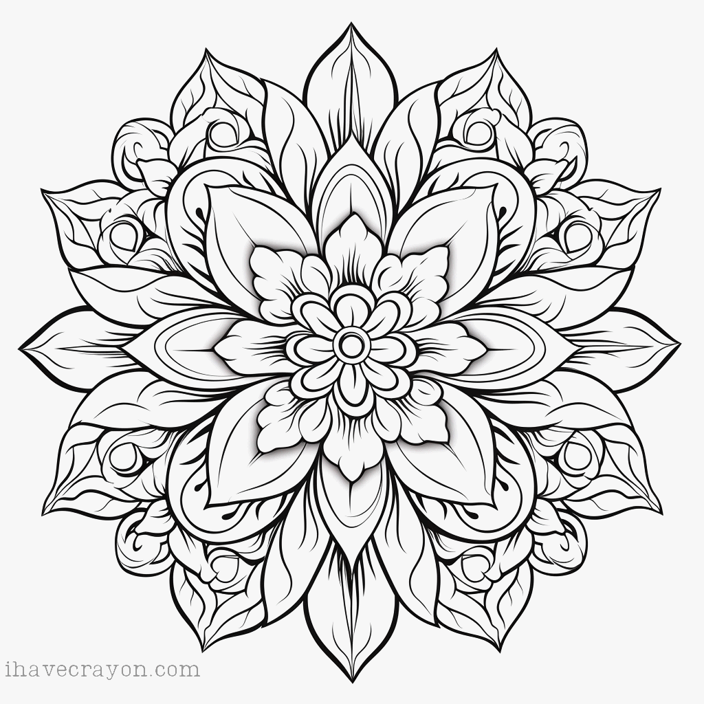 IHC Free Mandalas Coloring Pages 0014