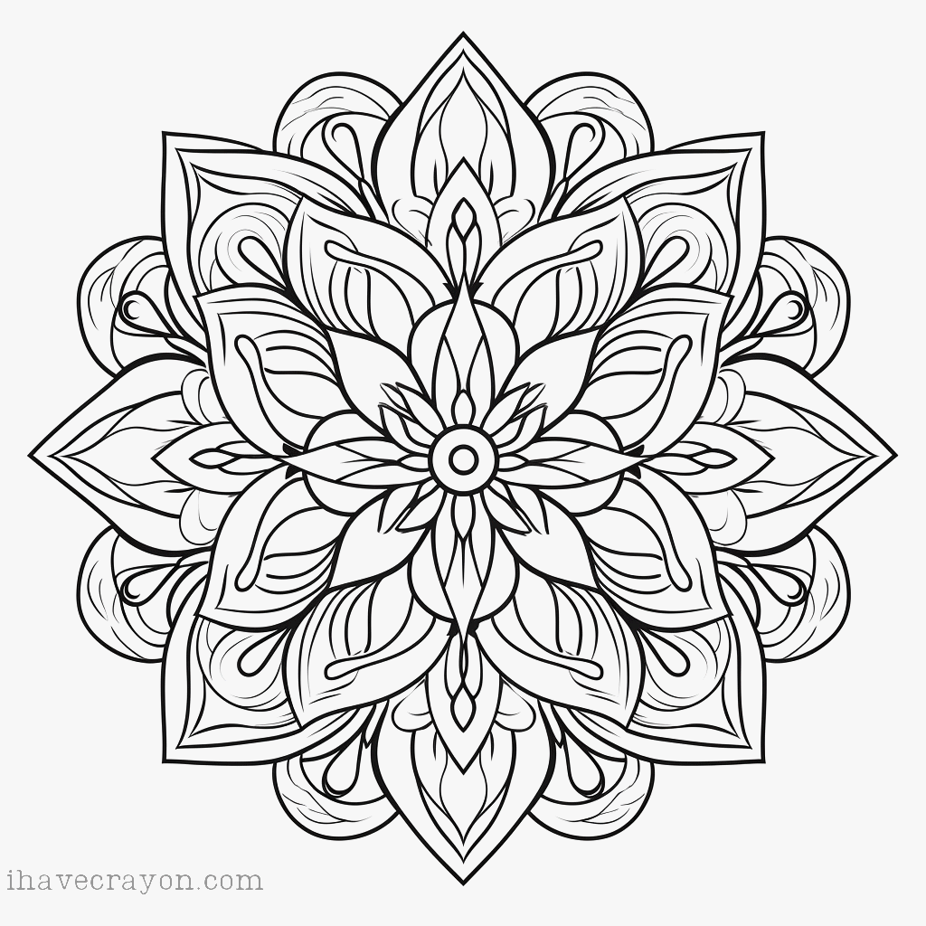 IHC Free Mandalas Coloring Pages 0015