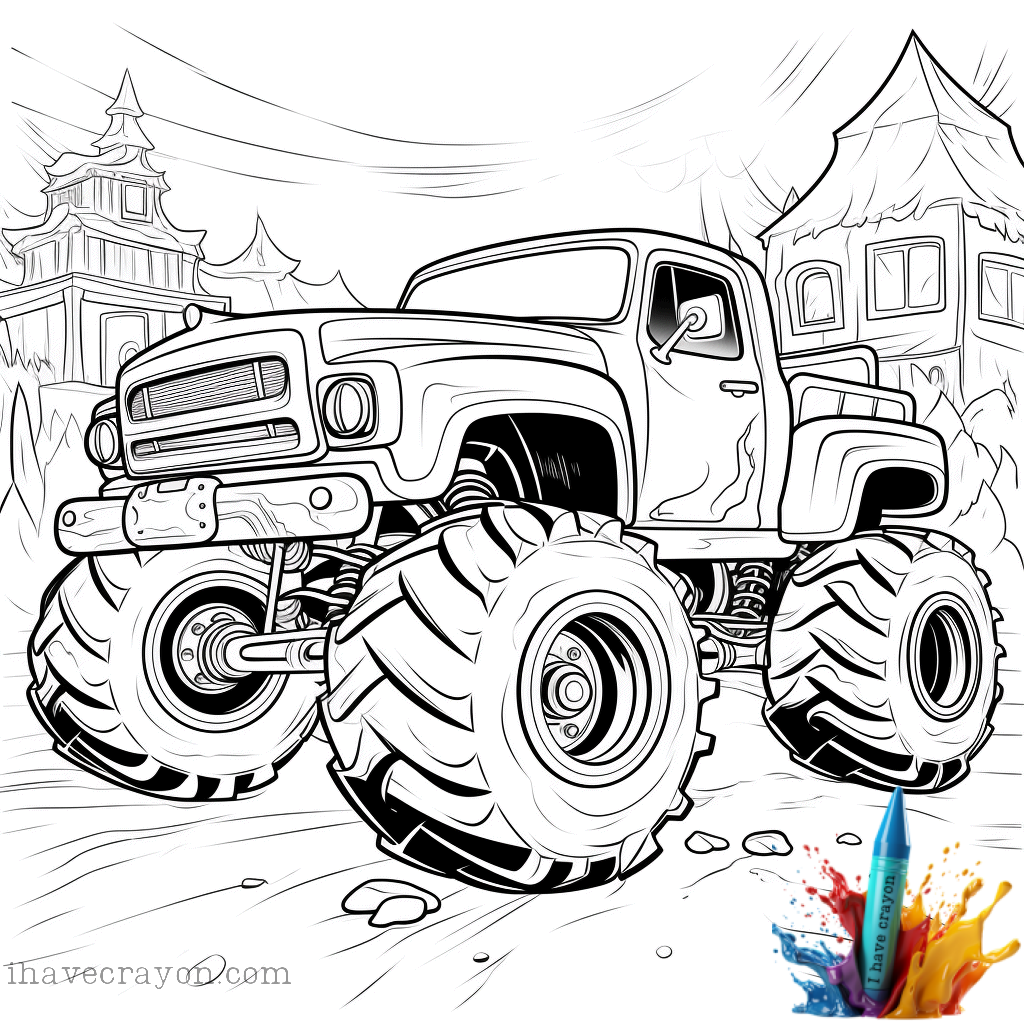Free Printable Coloring Pages Monster Trucks
