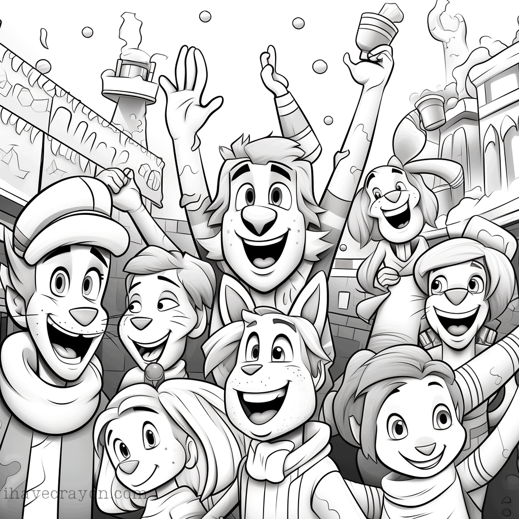 IHC Free NewYears Coloring Pages 006
