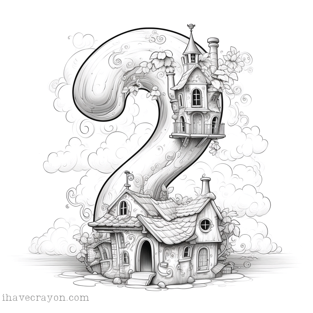IHC Free Number Two Coloring Pages 0002