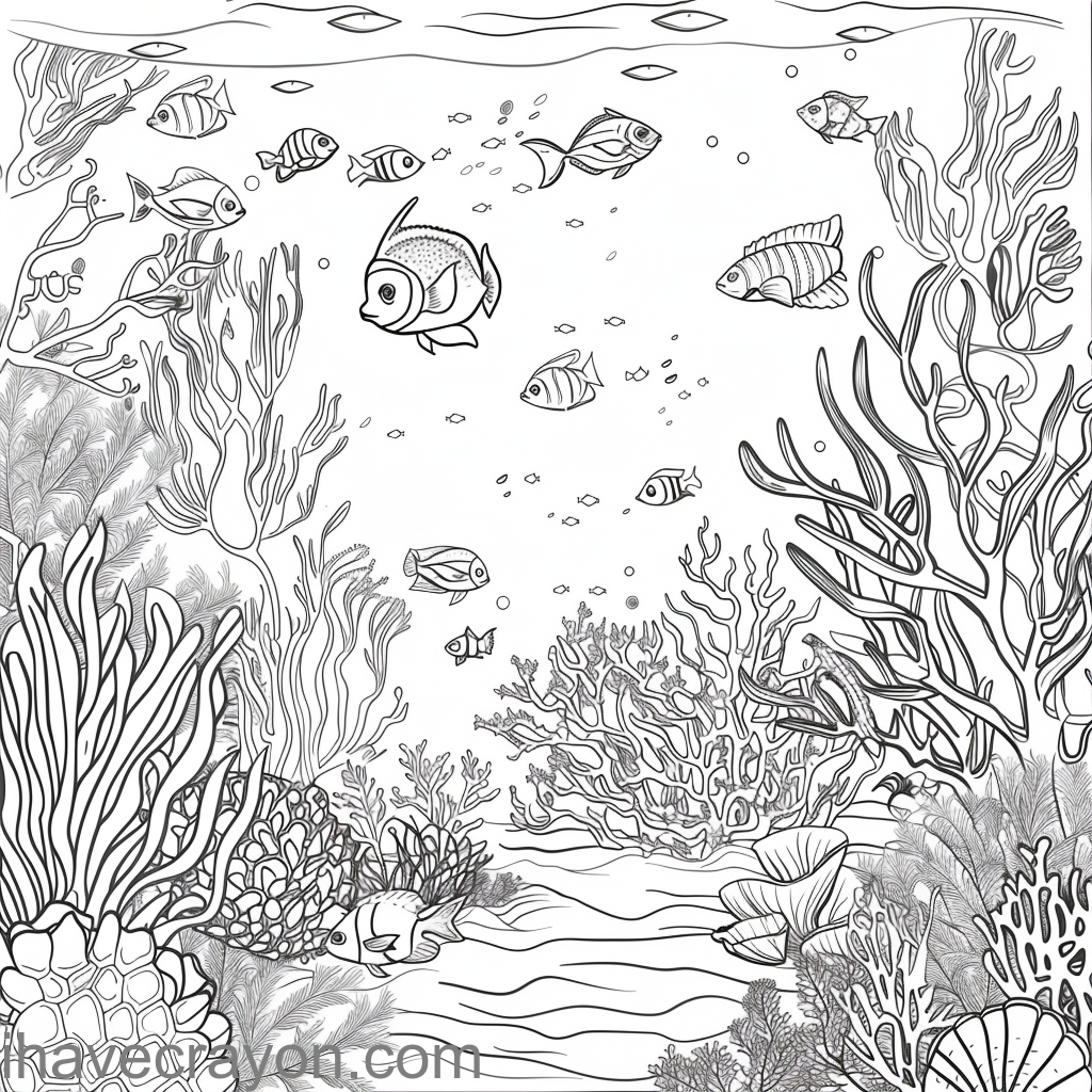 Free-PDF-Coral-Reef-Coloring-Pages