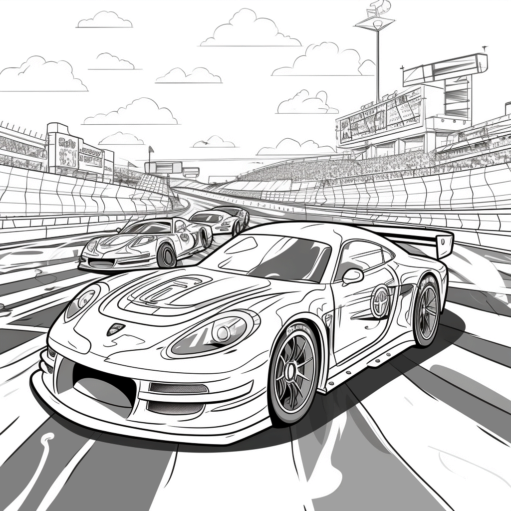 Free Race Car Coloring Pages 0001
