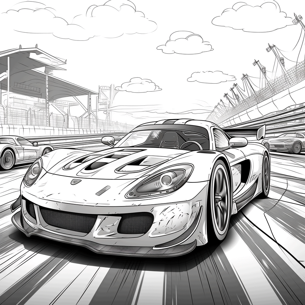 Free Race Car Coloring Pages 0002