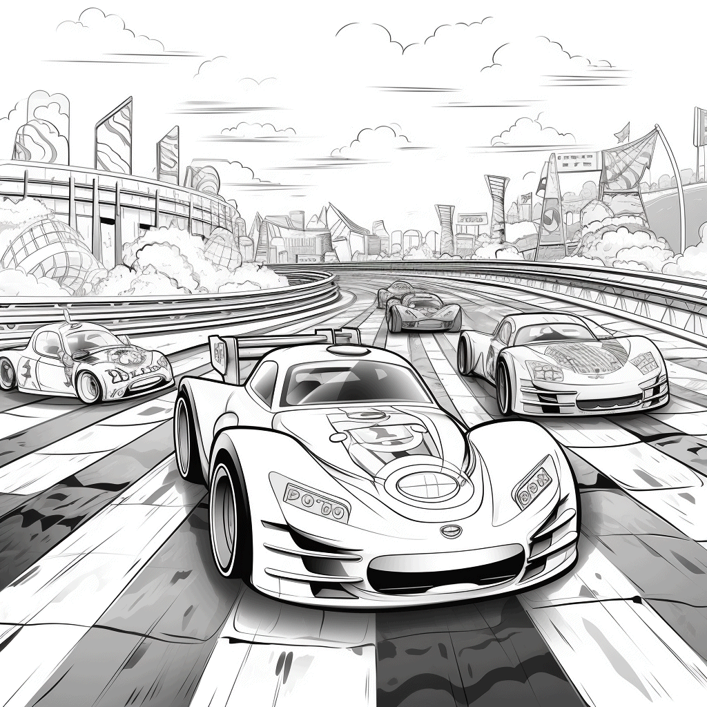 Free Race Car Coloring Pages 0005
