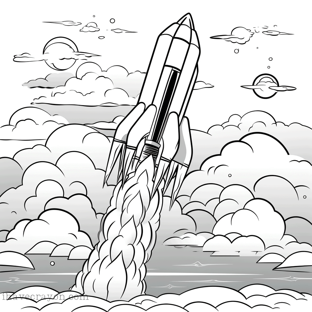 IHC Free Rockets Coloring Pages0007