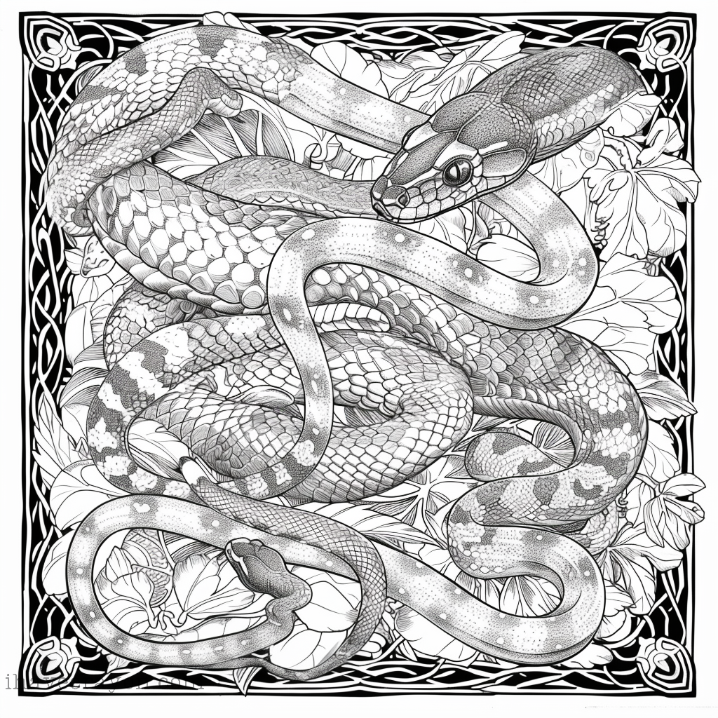 Free Snake Coloring Pages-004