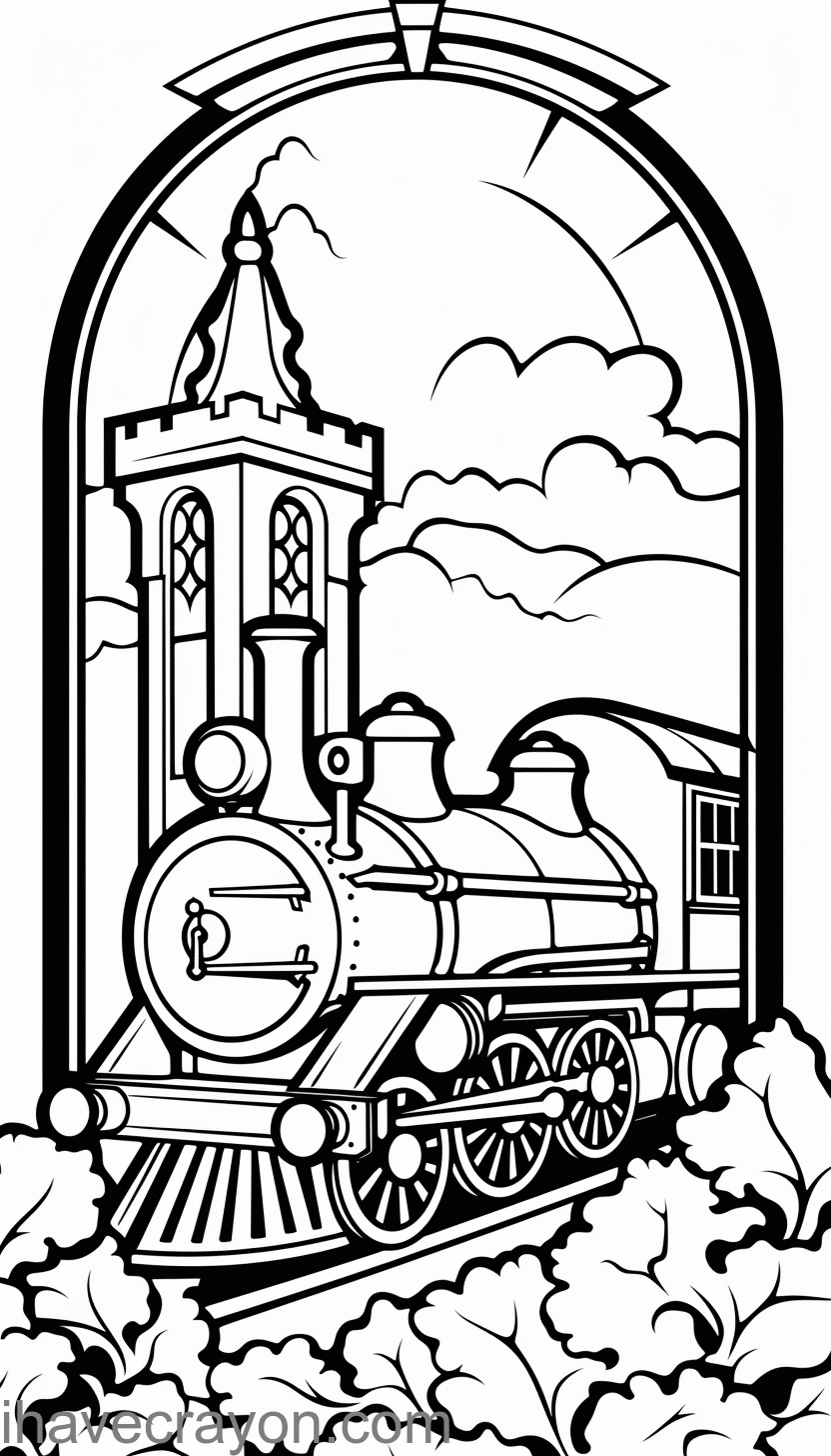 Free-Train-Coloring-Pages