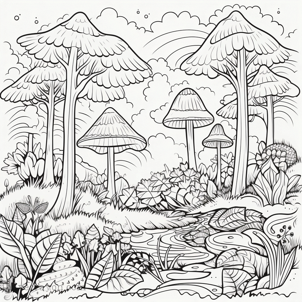 IHC Free Trees Coloring Pages0001