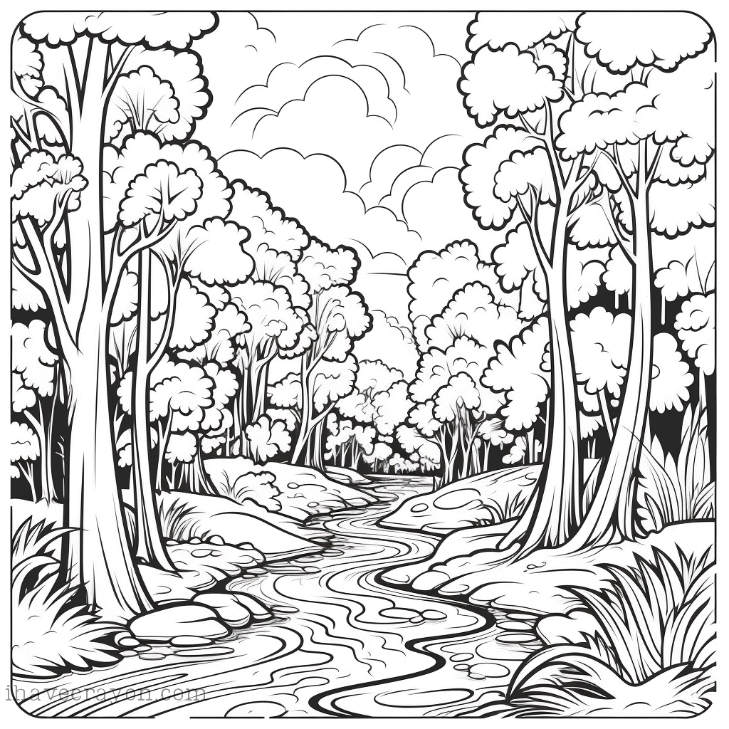 IHC Free Trees Coloring Pages0004
