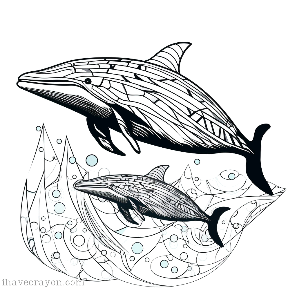 IHC Free Whales Coloring Pages 0009