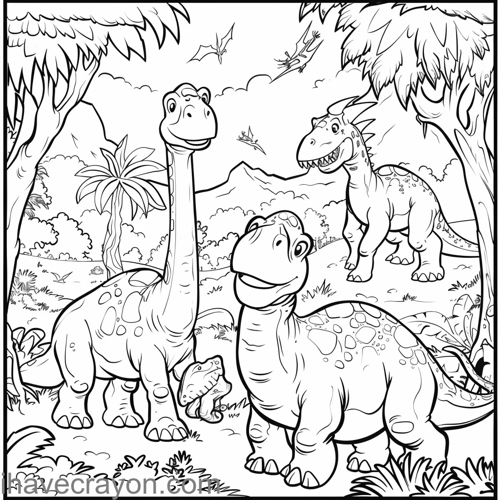PDF-Dinosaurs-Coloring-Pages