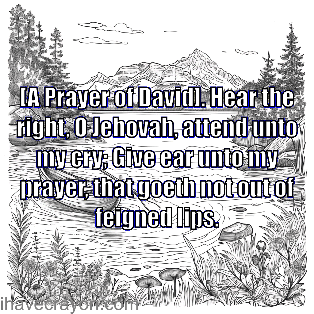 Psalms 17:1 coloring page