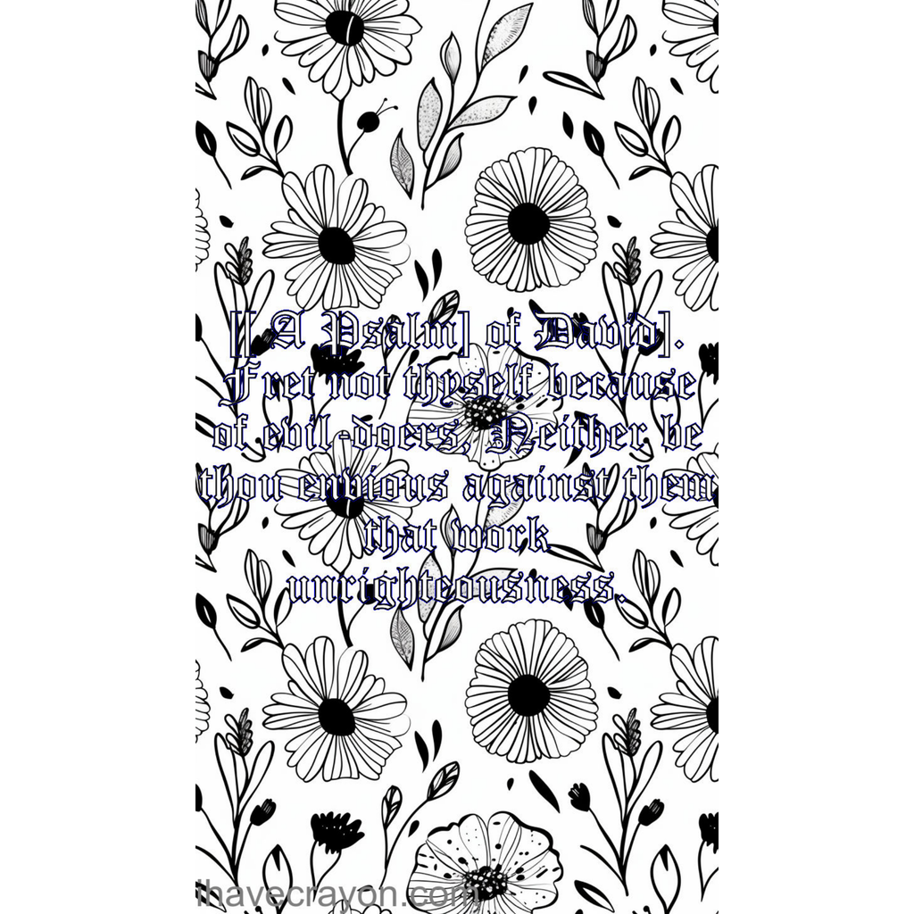 Psalms 37:1 coloring page