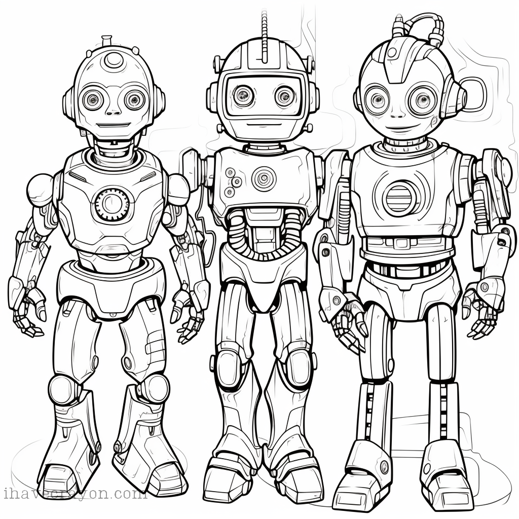 Robot Coloring Pages-004