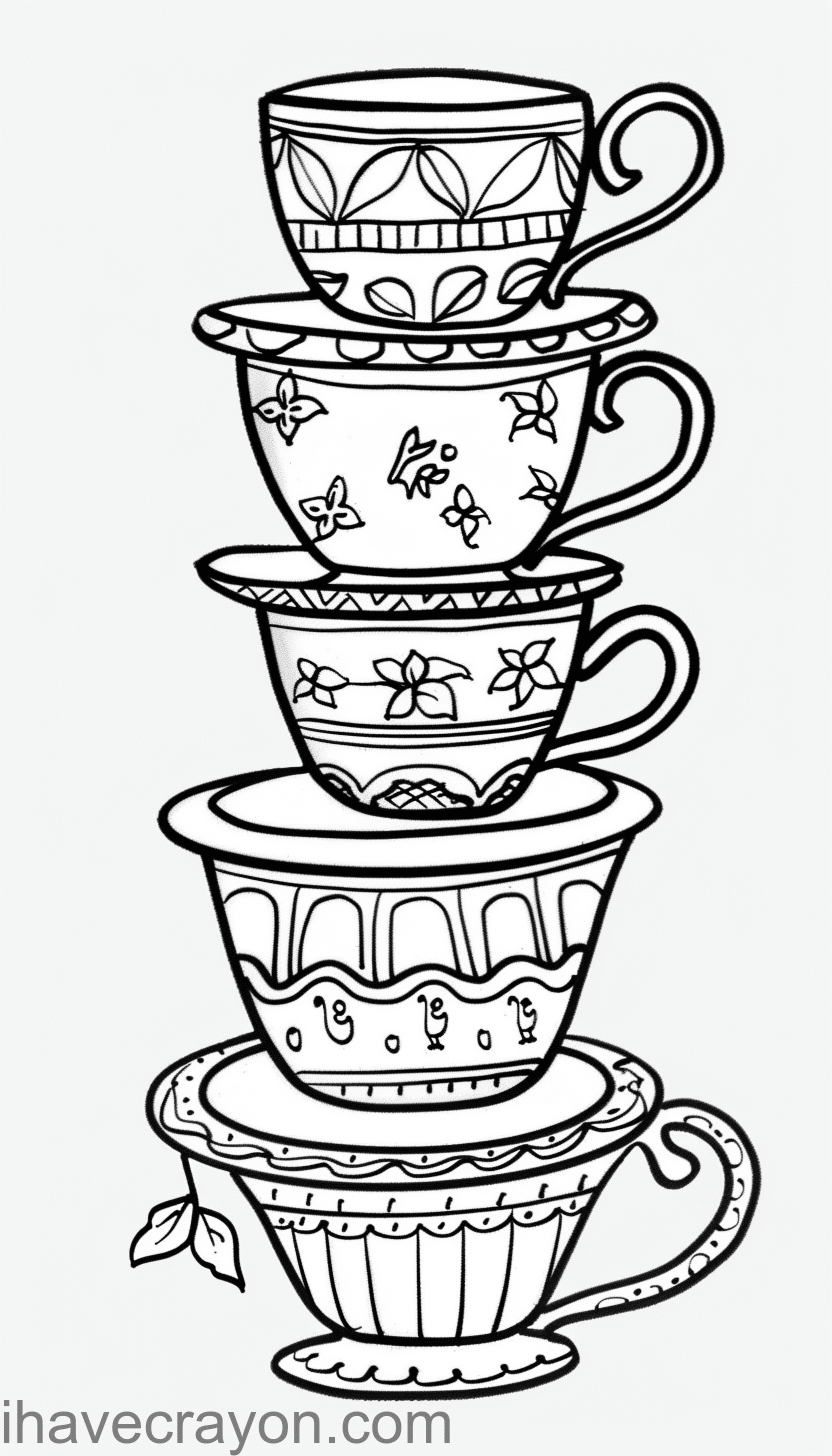 Tea-Cup-Coloring-Pages