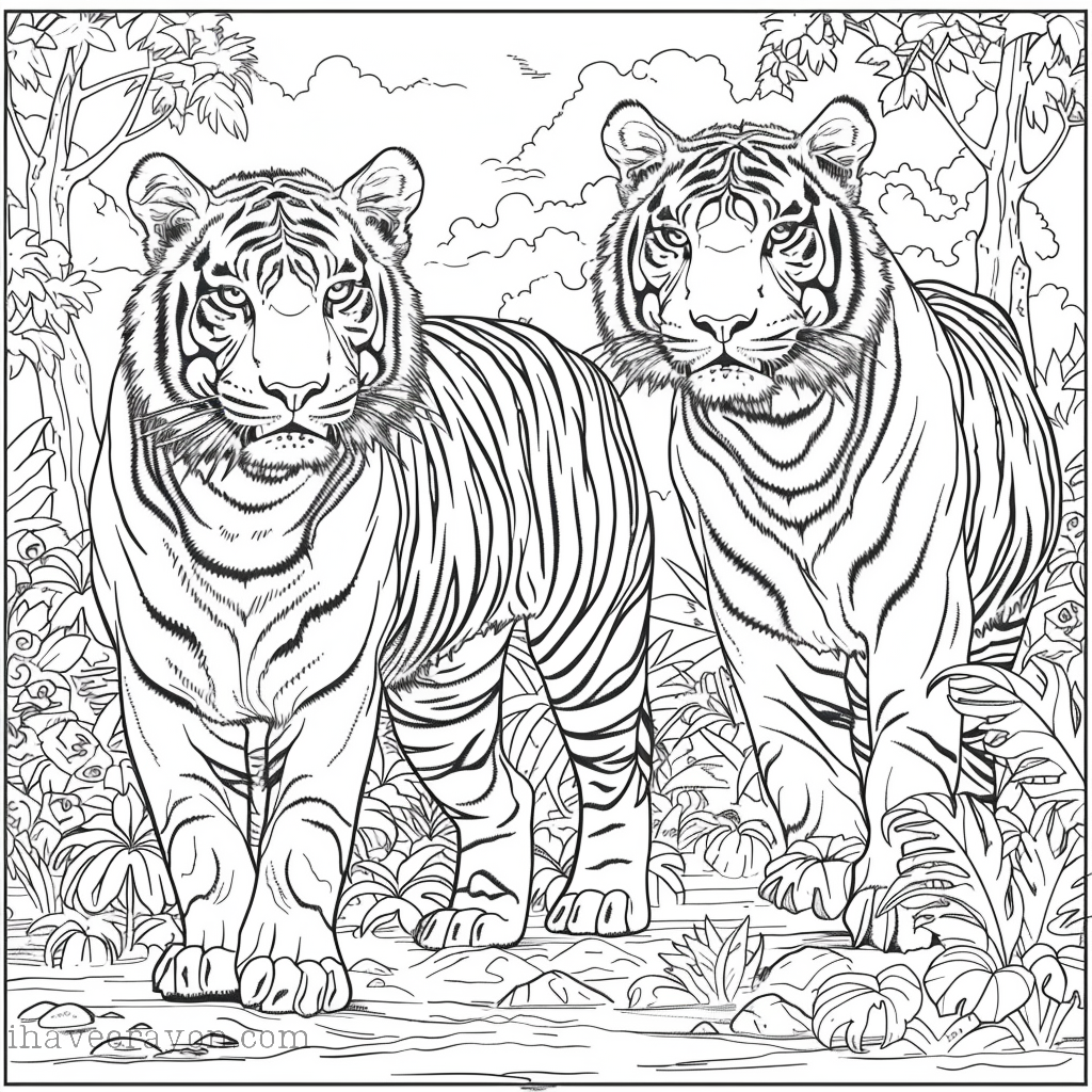 Tiger Mandalas Coloring Pages-003