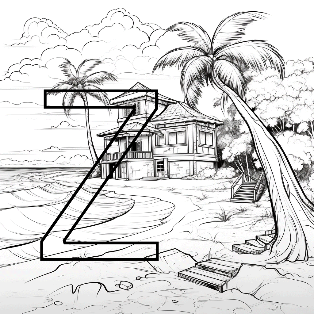 Alphabet Coloring Pages A-B-Cs Have Never Been So Fun coloring page