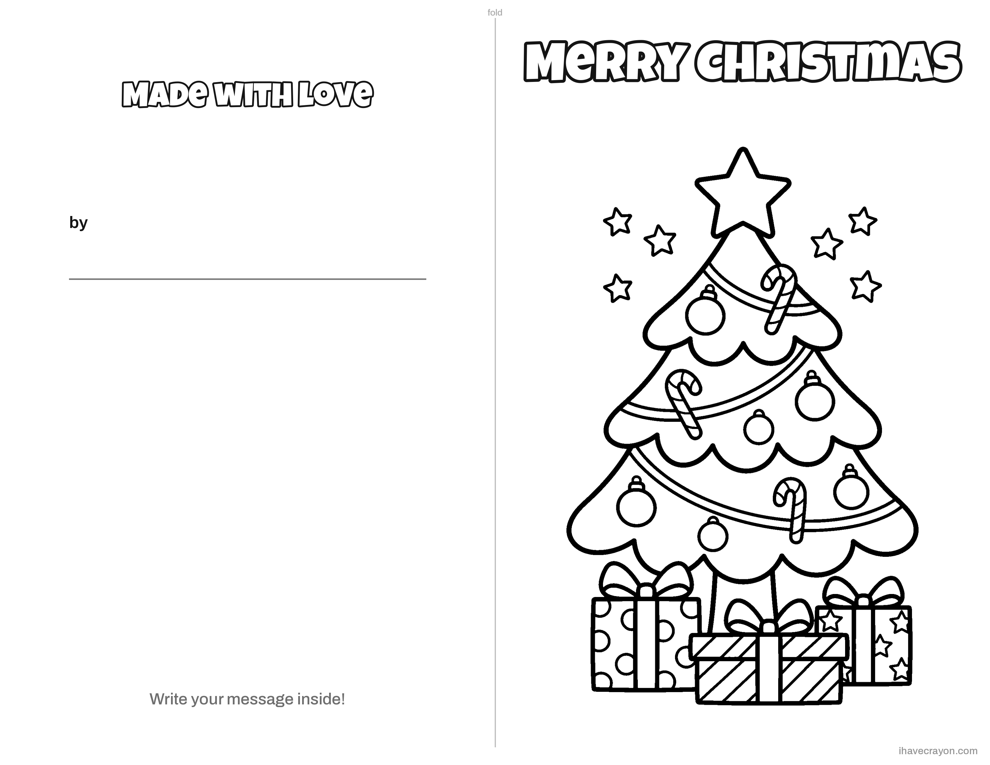 Christmas Cards to Color, sheet 1