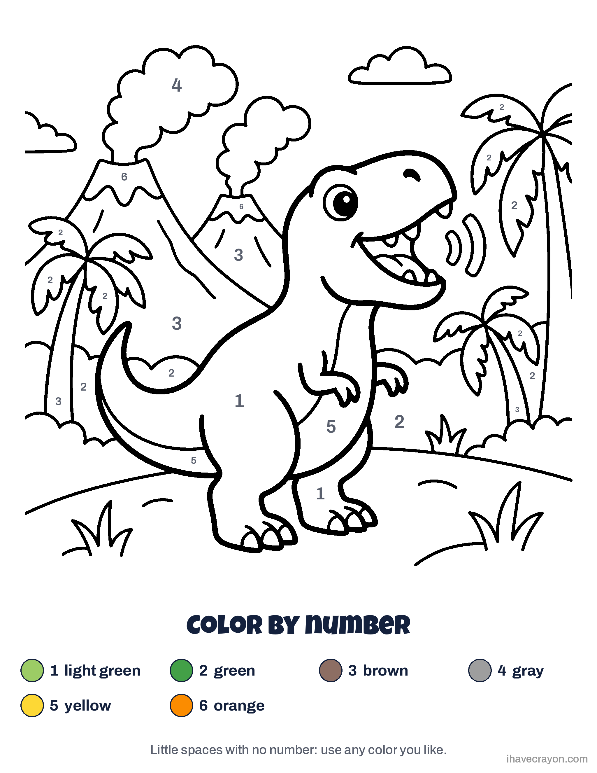 Color by Number for Kids, sheet 1