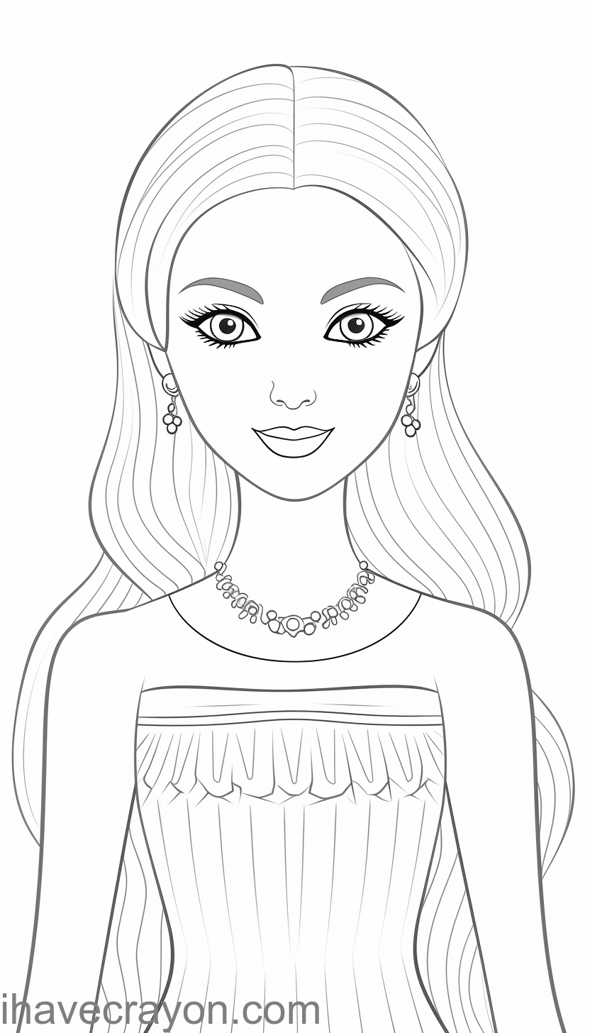 Fashion Doll Coloring Pages