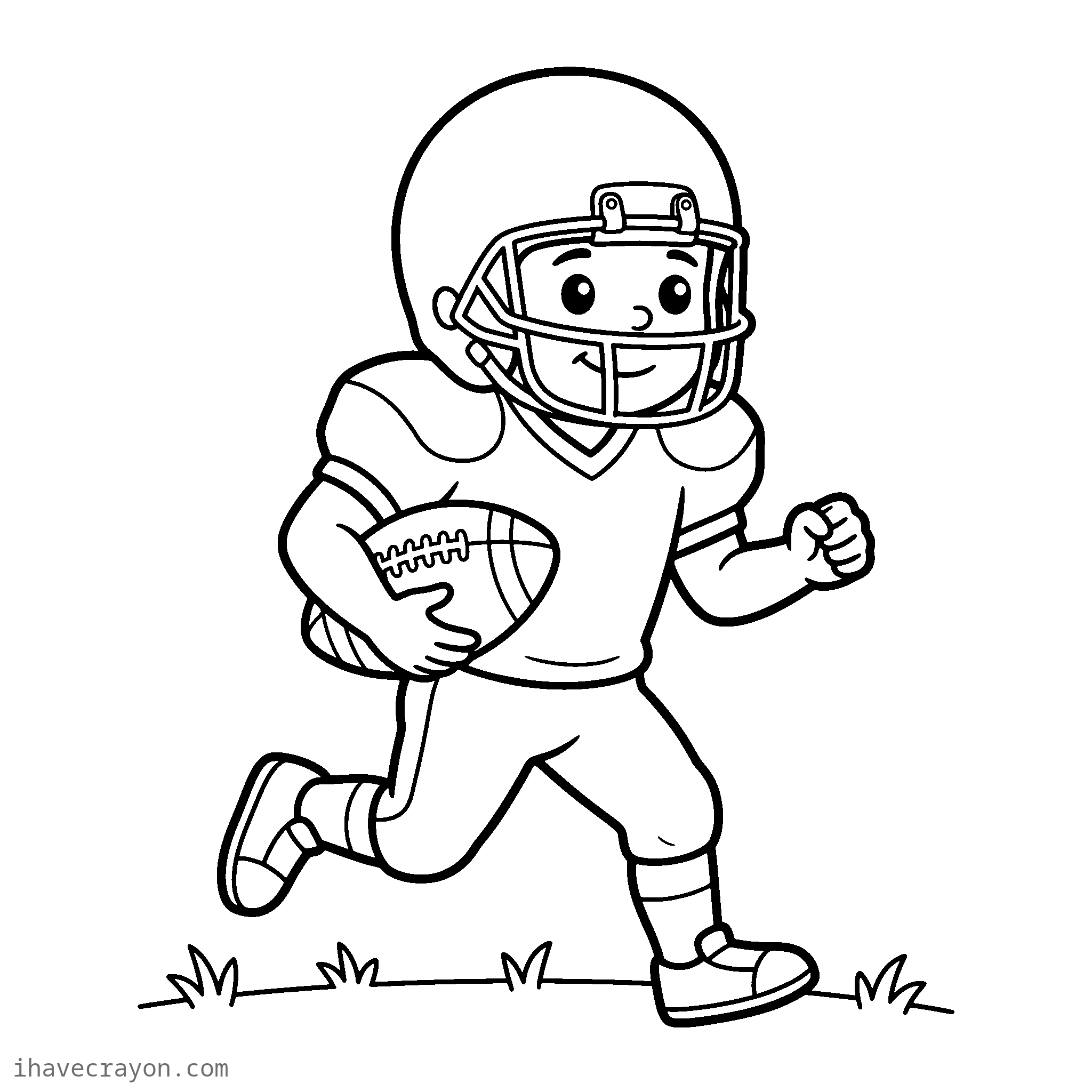 Football Player Coloring Pages, sheet 1