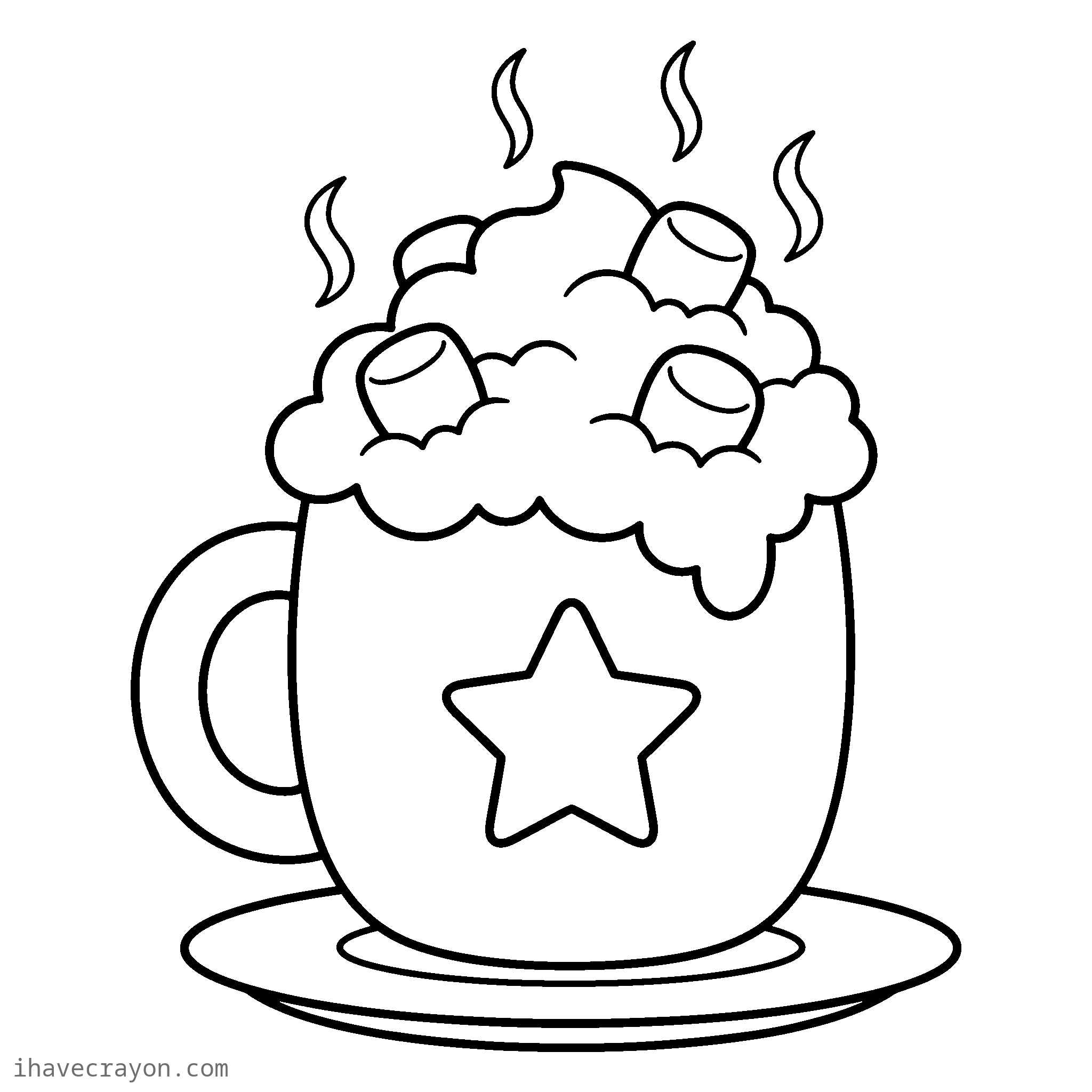 Hot Cocoa Coloring Pages, sheet 1