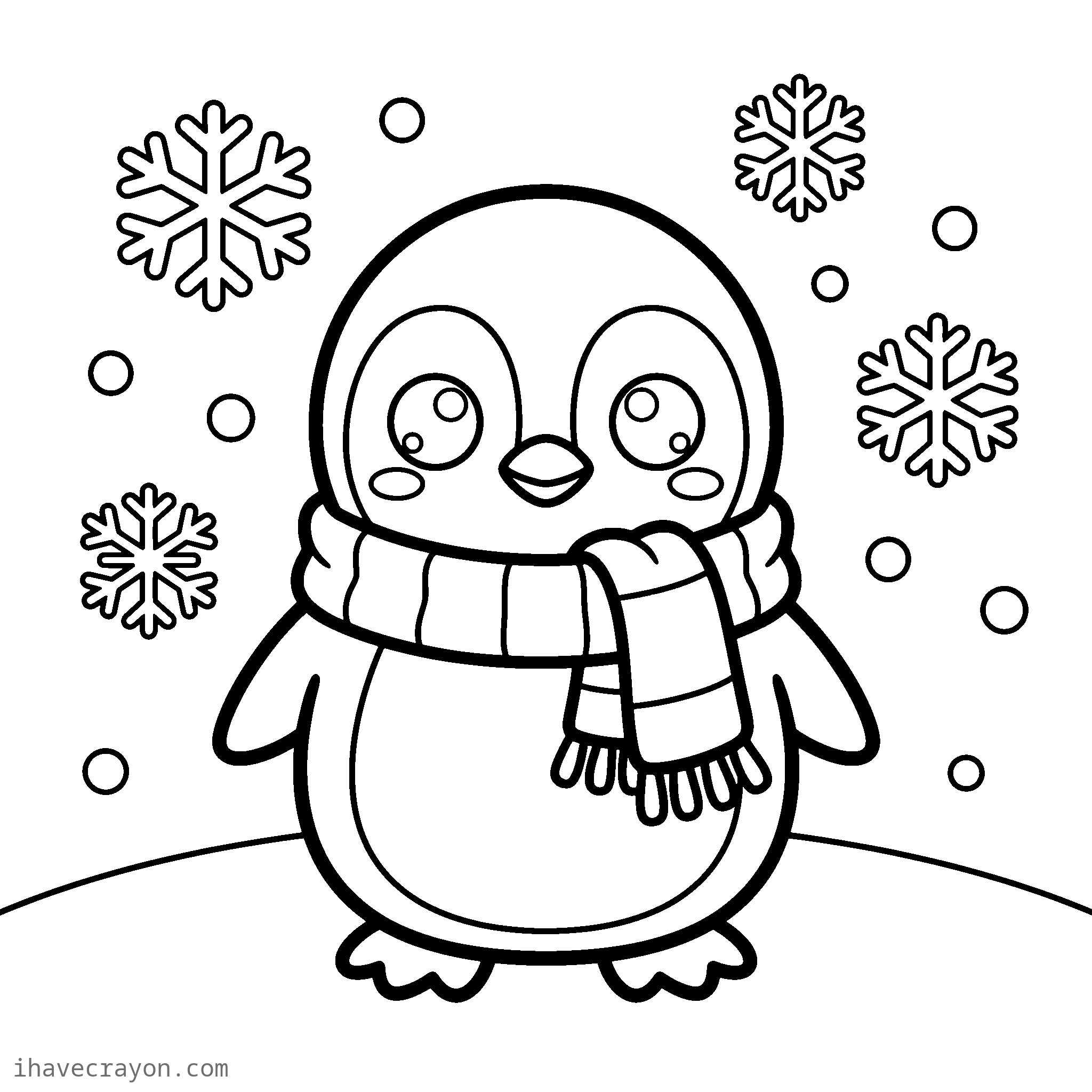 Penguin Coloring Pages, sheet 1