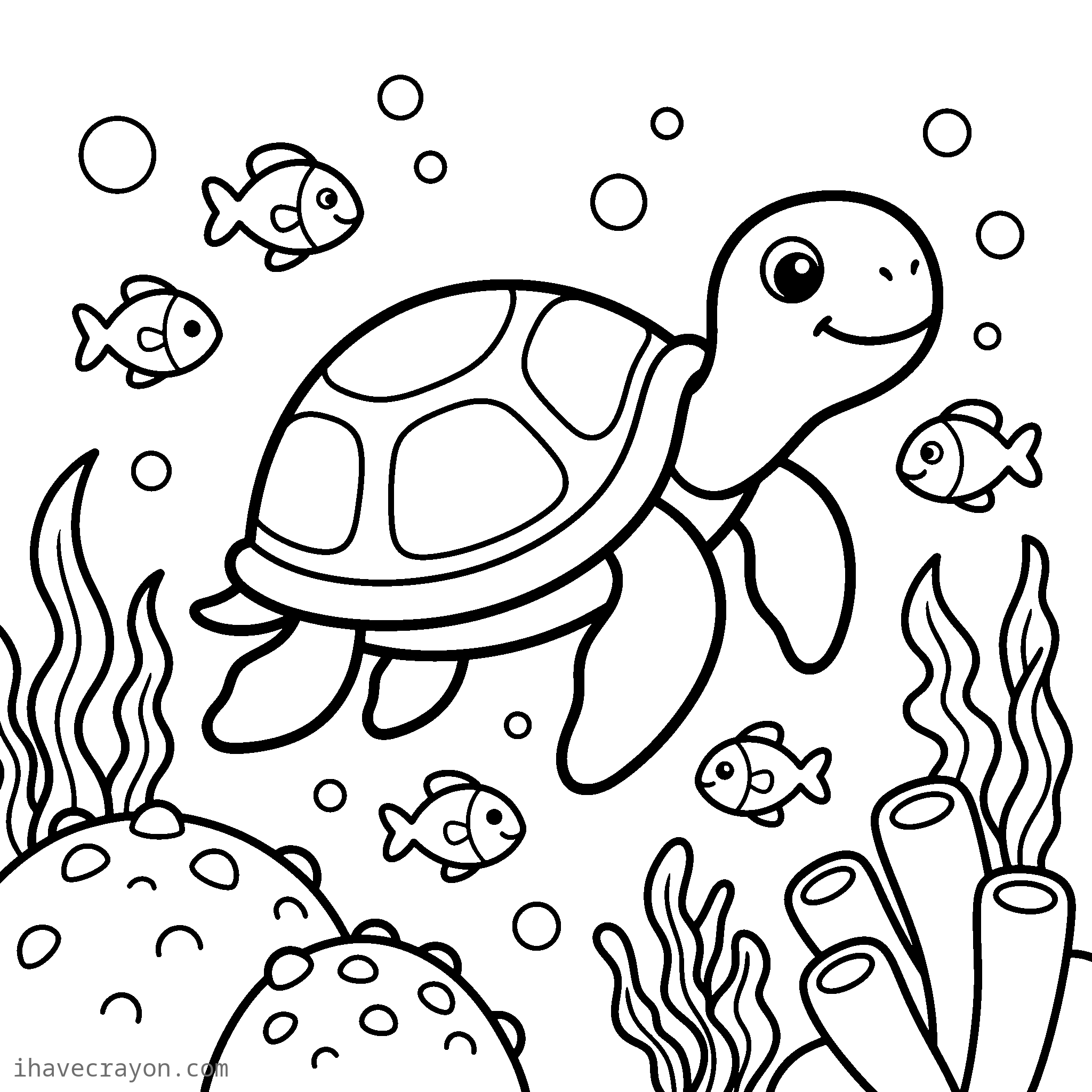 Under the Sea Coloring Pages, sheet 1